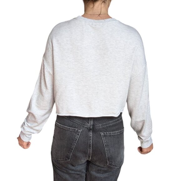 Garage Light Grey Soft Long Sleeve Top Women Size Medium - Picture 3 of 11